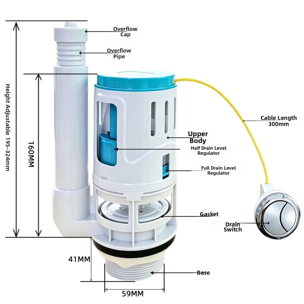 Cavo per valvola a doppio scar - Toilet Fill Valve recensione e prezzo